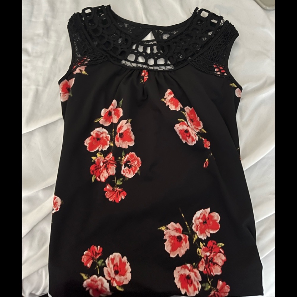 Blouse with knitted top